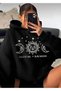 Celestial Sun Moon Printed Hooded Unisex Sweatshirt Hoodie - 2