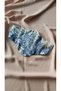 Blue Figure Patterned Vintage Women's Waist Corset Belt - 2