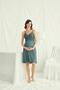 Women's Green Maternity Maternity Dressing Gown Night Suit, 94% Viscose 6% Elastane - 5