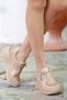 Tyr 2026 Glitter Detail Lace-Up Casual Sneakers - 2