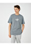 College T-Shirt Printed Crew Neck Short Sleeve Cotton