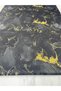 Black Marble Pattern Dress Shirt Tivil Satin Fabric Our Product Is Sold in Pieces 1 Piece 1 Meter - 3