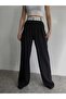Belt Detail Trousers - Black - 3