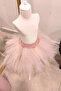 Long Sleeve Crop Tutu Skirt Set, School Event Clothing - 1-10 Years - Powder - 3