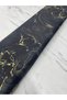 Black Marble Pattern Dress Shirt Tivil Satin Fabric Our Product Is Sold in Pieces 1 Piece 1 Meter - 5
