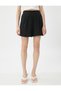 Wide Leg Shorts Pleated Pockets Elastic Waist - 3