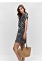 Tropical Shirt Collar Dress