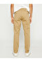 Basic Gabardine Trousers Slim Fit Button Detailed - 4