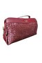 Multi-Compartment Portfolio and Crossbody Bag Knitted Bordo - 5