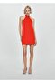 Open back halter dress - 2