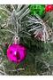 Christmas Tree Decoration 4 cm Color Ball 6-Piece Mixed Color Disco Ball Patterned Cici Ball - 3