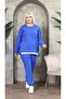 Women's Plus Size Side Zipper Detailed Tracksuit Set