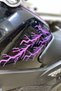 Oracal Purple Color Lightning Lightning Sticker Sticker for Motor-Helmet (Set of 5) - 3