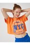 Women's Orange T-Shirt 1YAL18104UK - 2