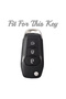 حافظة مفتاح الربط - حافظة مفاتيح سوداء/حمراء لسيارة Kuga Mondeo Ranger Ecosport Focus Bmax Cmax Smax - 2