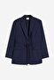 Tie-belt blazer