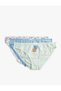 Cotton Panties 3-Piece Brief with Ribbon Detail in Different Patterns - 7