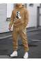 X Bear Printed Unisex Oversize Tracksuit Set