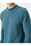 Slim Fit Sweater Knitwear Basic Crew Neck Textured - 5