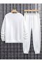 Bear Printed Unisex Oversize Tracksuit Set - 5