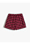 Tweed Mini Shorts - Pleated Skirt and Elastic Waist - 2