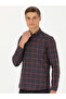 Claret Red Slim Fit Long Sleeve Shirt 50282560-Vr014 - 3