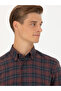 Claret Red Slim Fit Long Sleeve Shirt 50282560-Vr014 - 2
