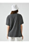 Oversize Printed T-Shirt Crew Neck Short Sleeve Cotton - 4
