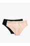 Hipster Panties Lace 2-Piece Ribbon Detailed - 6