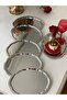20*25 cm Steel Oval Wavy Model 6 Pcs Service and Presentation Table - 2