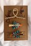 New Year's Pattern Figures - Non-Marking Collet and Gold Color Midi Peg Buckle Set of 3 - 2