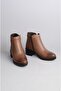 Select 628 Genuine Leather Heeled Women's Boots Brown - 5