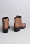 Select 628 Genuine Leather Heeled Women's Boots Brown - 7