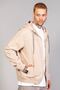 Men's Hooded Oversize Marsıan Beige Denim Jacket - 2