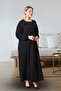 Women's Plus Size Square Neck Ribbed Dress - 8