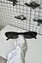 Nigel Black Cat Eye Bone Women's Unisex Men's Uv400 Protection Sunglasses - 4