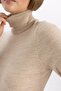 Relax Fit Turtleneck Cashmere Textured Extra Soft Basic Knitwear Sweater H1651Az22Wn - 5