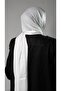 White Stripe Striped Shawl Viscose Fabric Bursa Dolama 202109_42 - 3