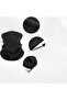 Unisex Black Fleece Neck Collar Winter Color - 3