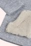 Baby Girl Blue Knitwear Sweater with Pocket Detail - 3