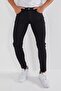 Men's Jeans Slim Fit Stretch Fabric Black Straight Black - 6