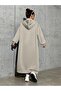 Women's Large Size Oversize Hooded Pocket Long Zipper Cardigan / Tunic - 2