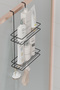 Bathroom Shelf and Shower Cabin Towel Rack - Shampoo Rack Organizer - 5