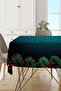 Green New Year New Year Christmas Christmas Tablecloth Mso547