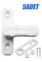 Baby Kids Pimapen Pvc Door Window Safety Protection Lock Latch Glass Lock White (5 Pieces).