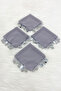 Gray Silver Chiffon Halay Handkerchief 10 Pieces, Bride Groom Wedding Henna Circumcision Engagement Bride - 2