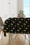 Black New Year New Year Christmas Christmas Tablecloth Mso539