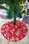 Red Christmas Pine Tree Cover 68X68Cm Ao07 - 3