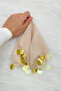 Mink Gold Chiffon Halay Handkerchief 5 Pieces, Bride Groom Wedding Henna Circumcision Engagement Bride - 3