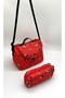 Red Character Pattern Orthopedic Girl's Primary School Bag with Foil Nutrition and Pen Holder - 5